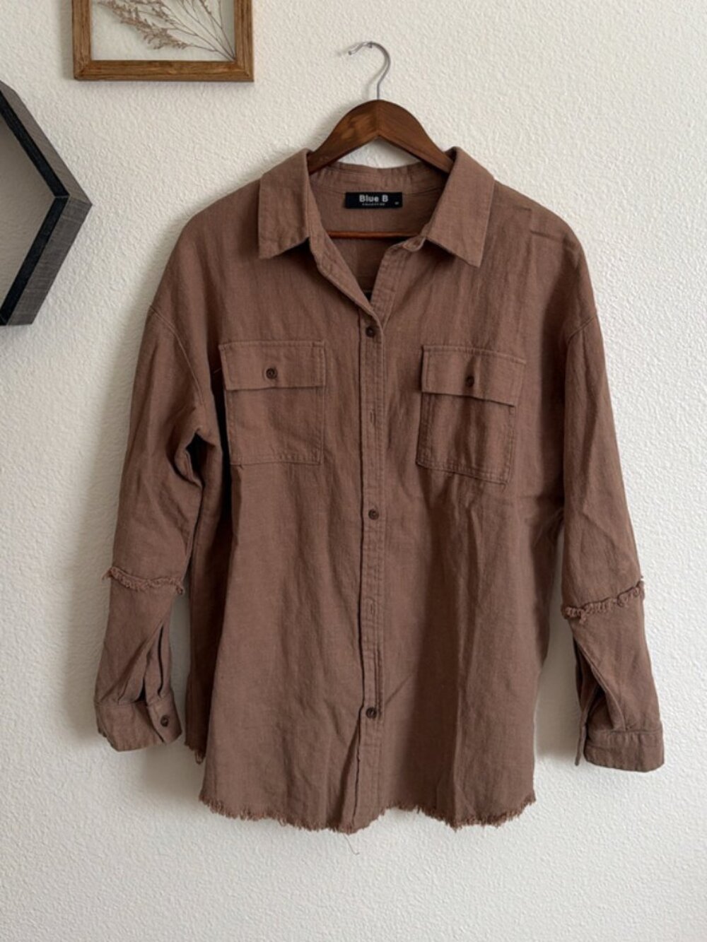 Blue B Brown Shacket